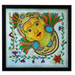 Kerala Mural Krishna Glass Painting