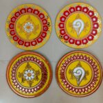 Shankh Chakra In Lippan Art